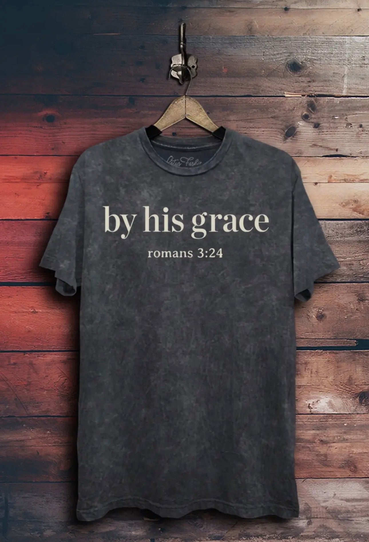 “By His Grace Graphic Top