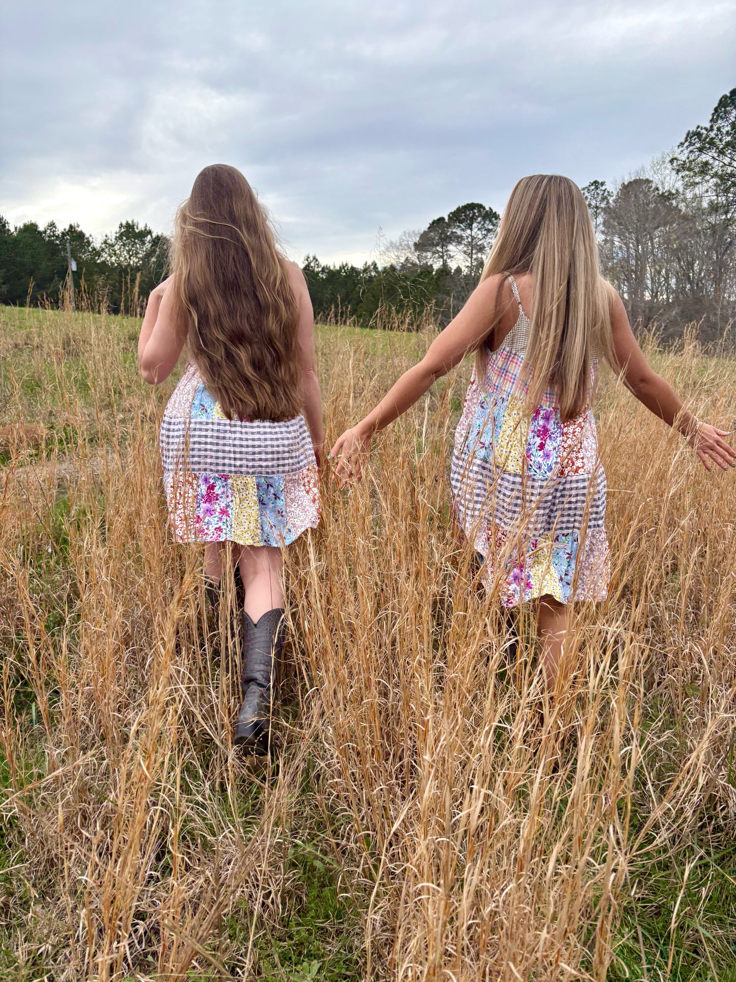 “Boho Floral Spaghetti Dress”