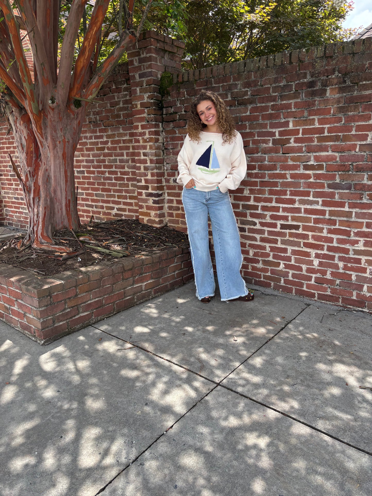 “Coastal Sailboat Sweater”