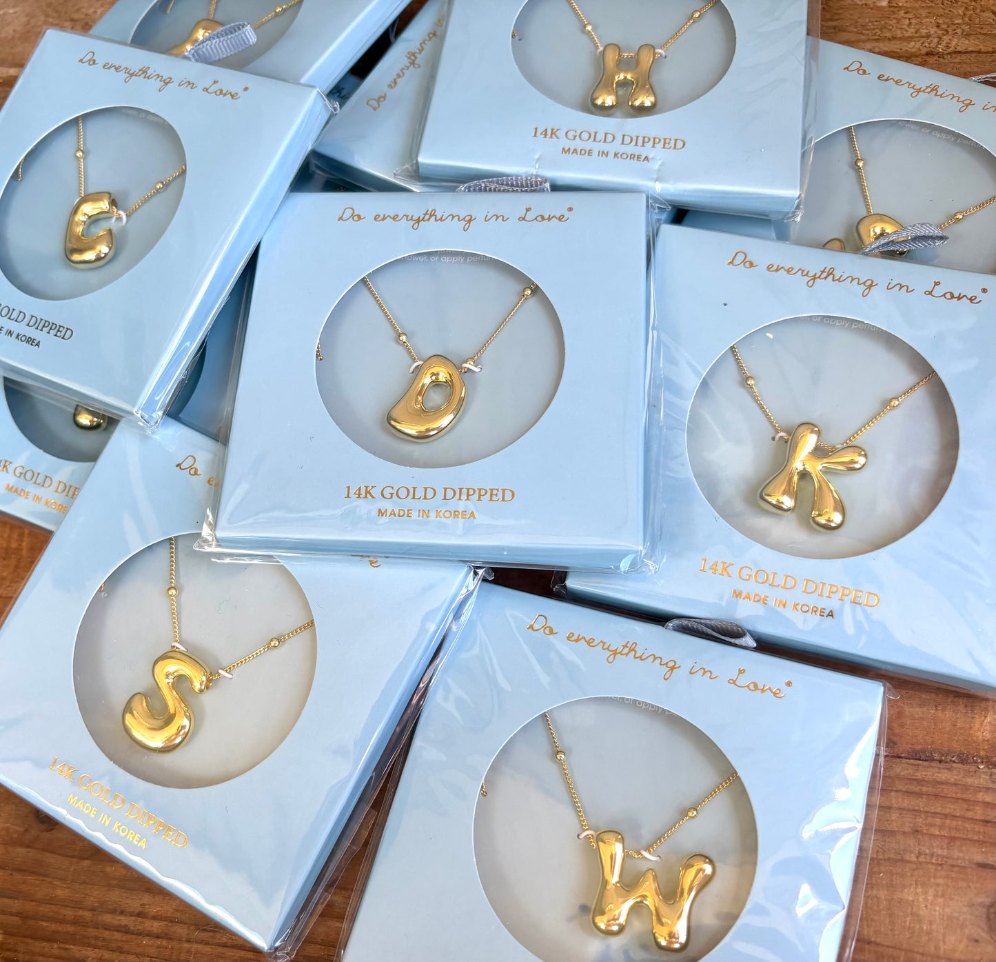 “Alphabet Initial Necklace”