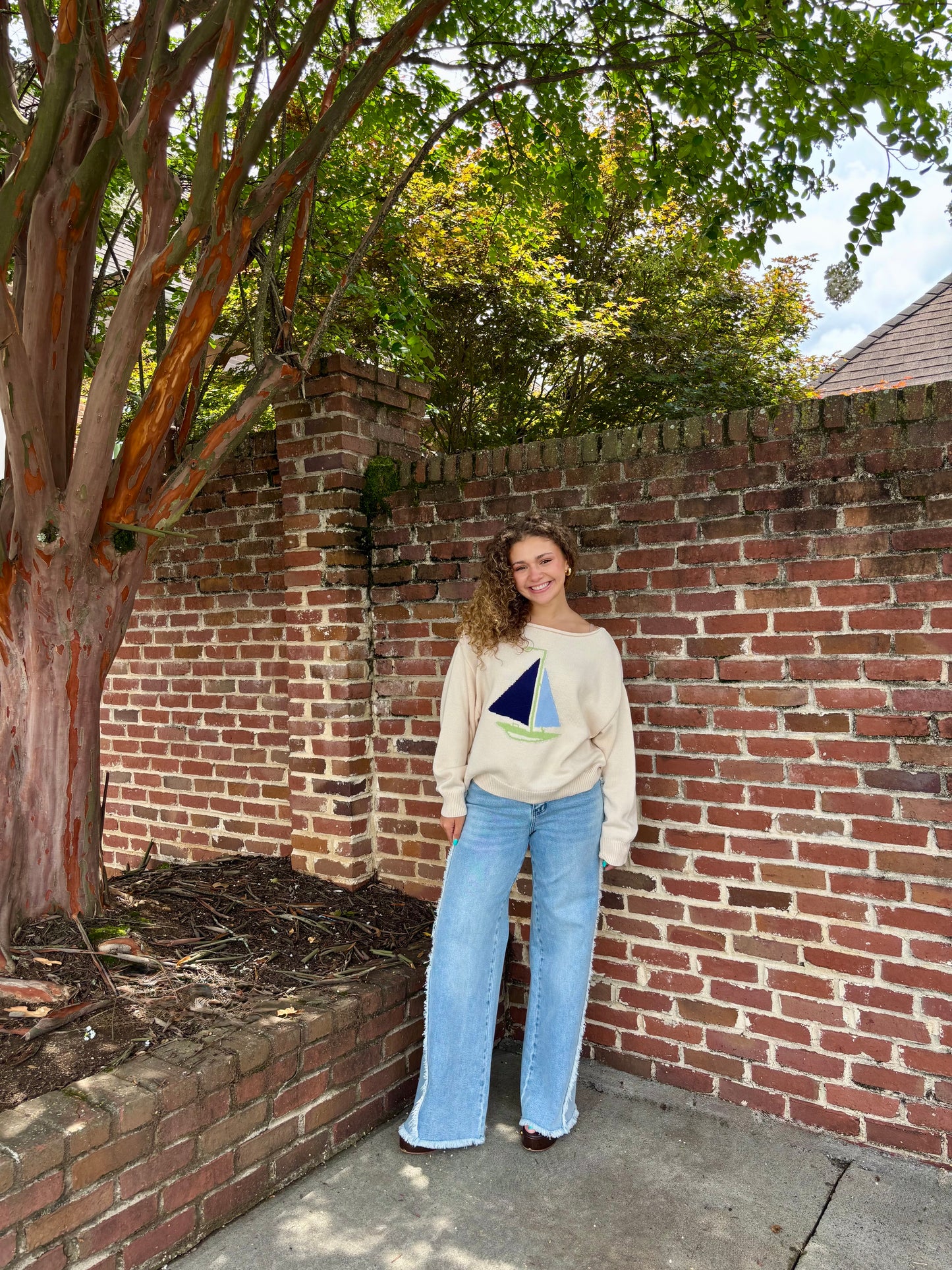 “High Waist Fringe Judy Blue Jeans”
