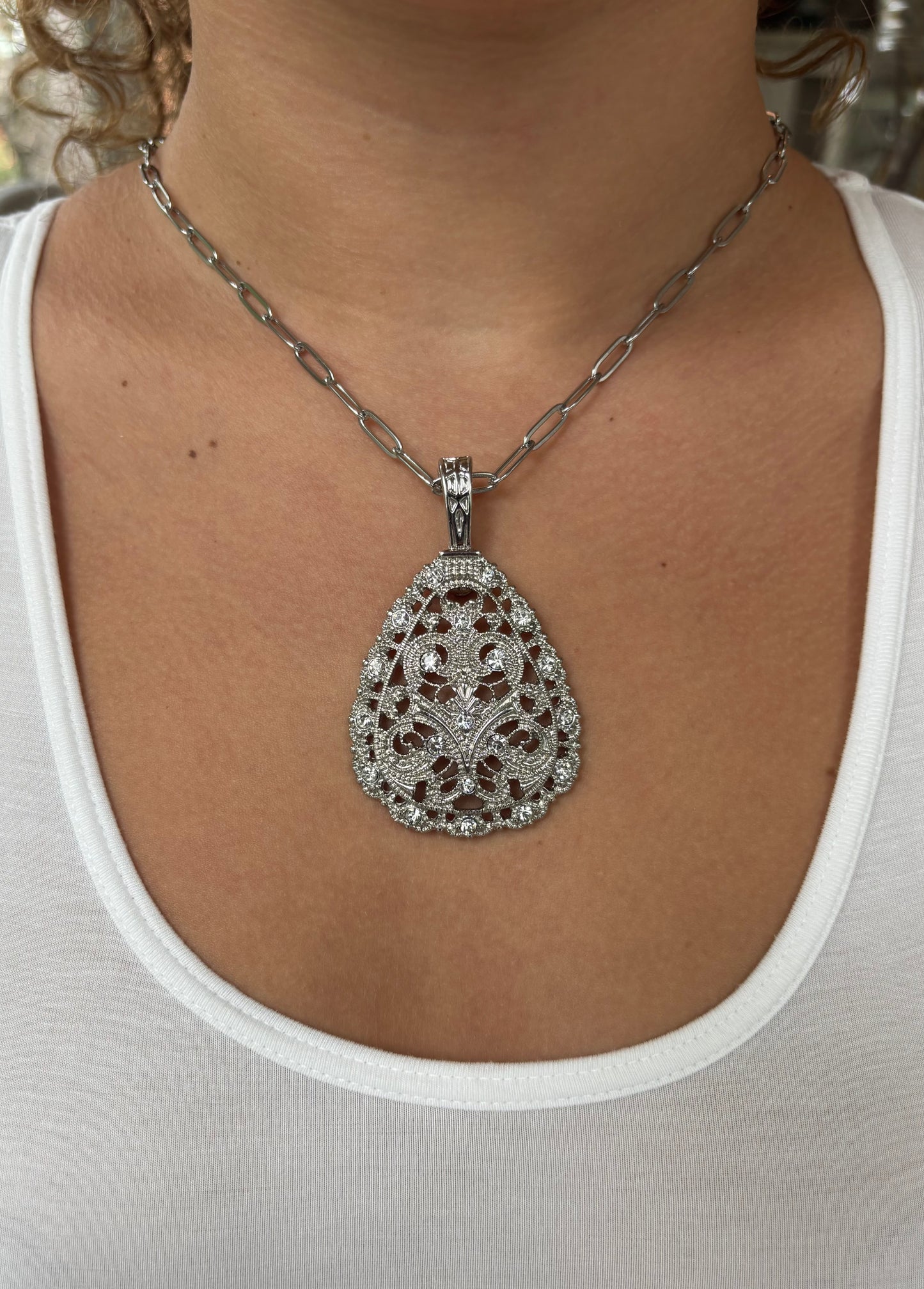 “Large Silver Pendant”